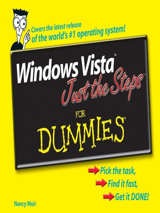 Title details for Windows Vista Just the Steps For Dummies by Nancy C. Muir - Available
